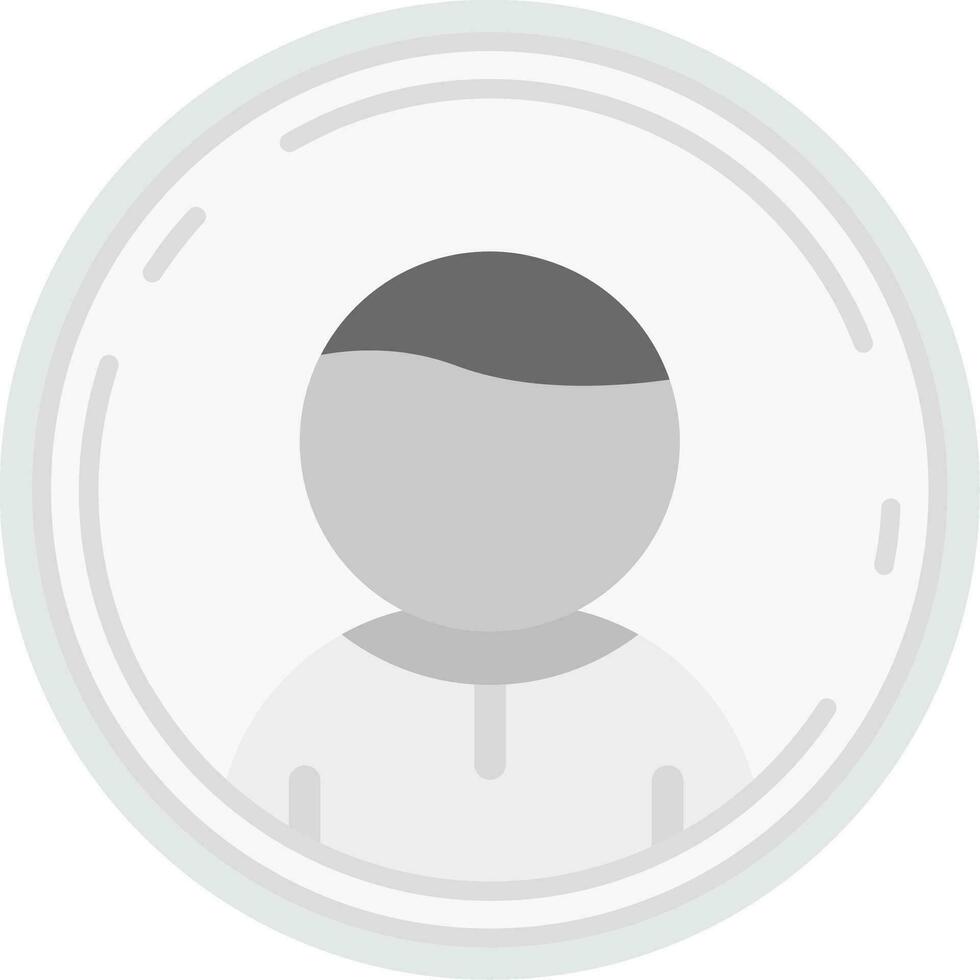 profilo grigio scala icona vettore