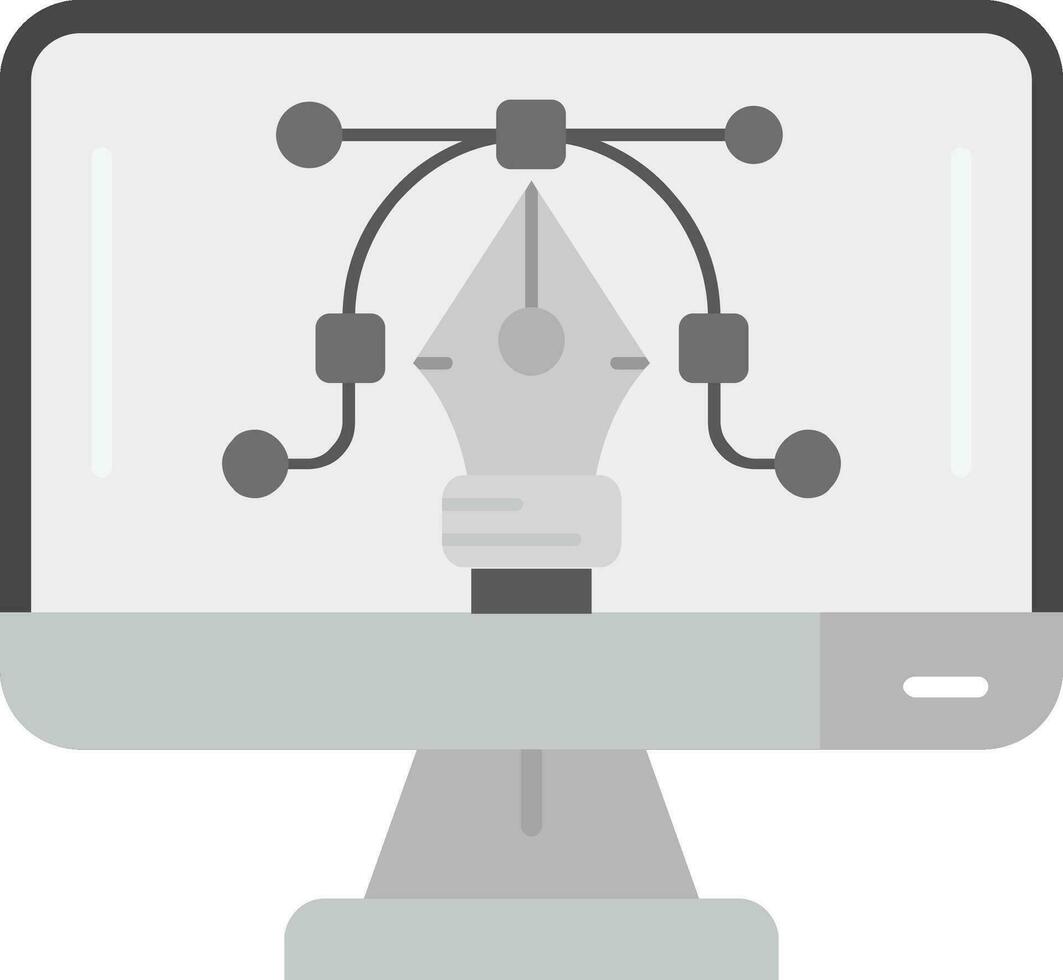 grafico editore grigio scala icona vettore