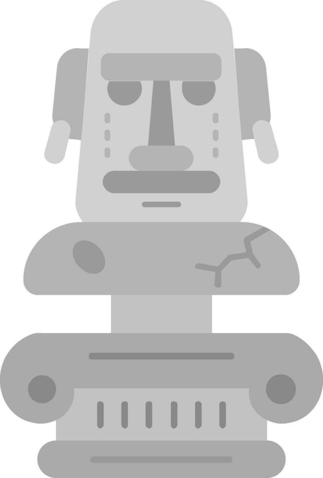 scultura grigio scala icona vettore