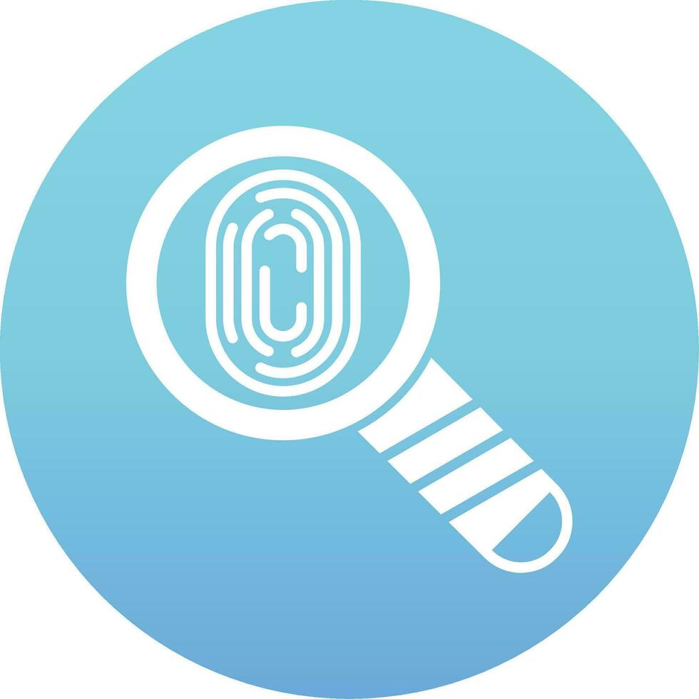 impronta digitale vettore icona