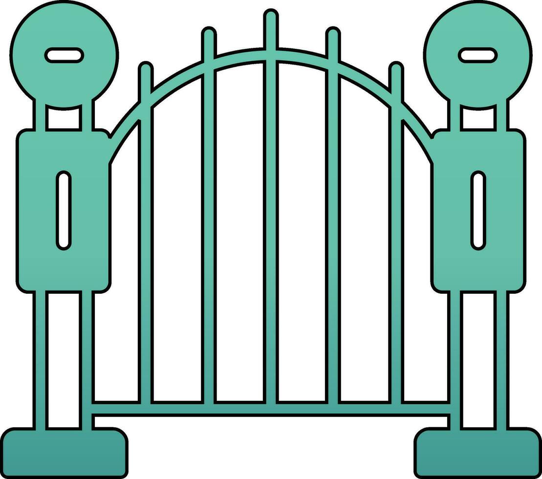 cancello vettore icona
