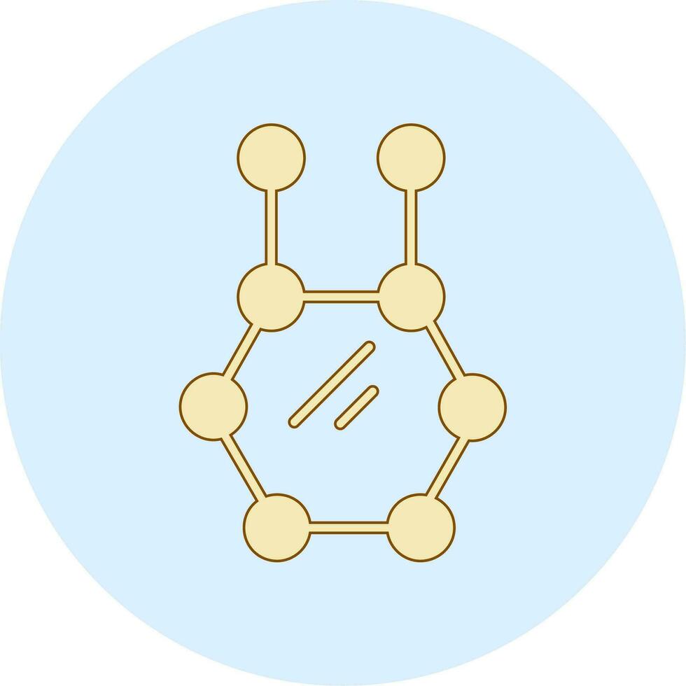 icona del vettore della molecola
