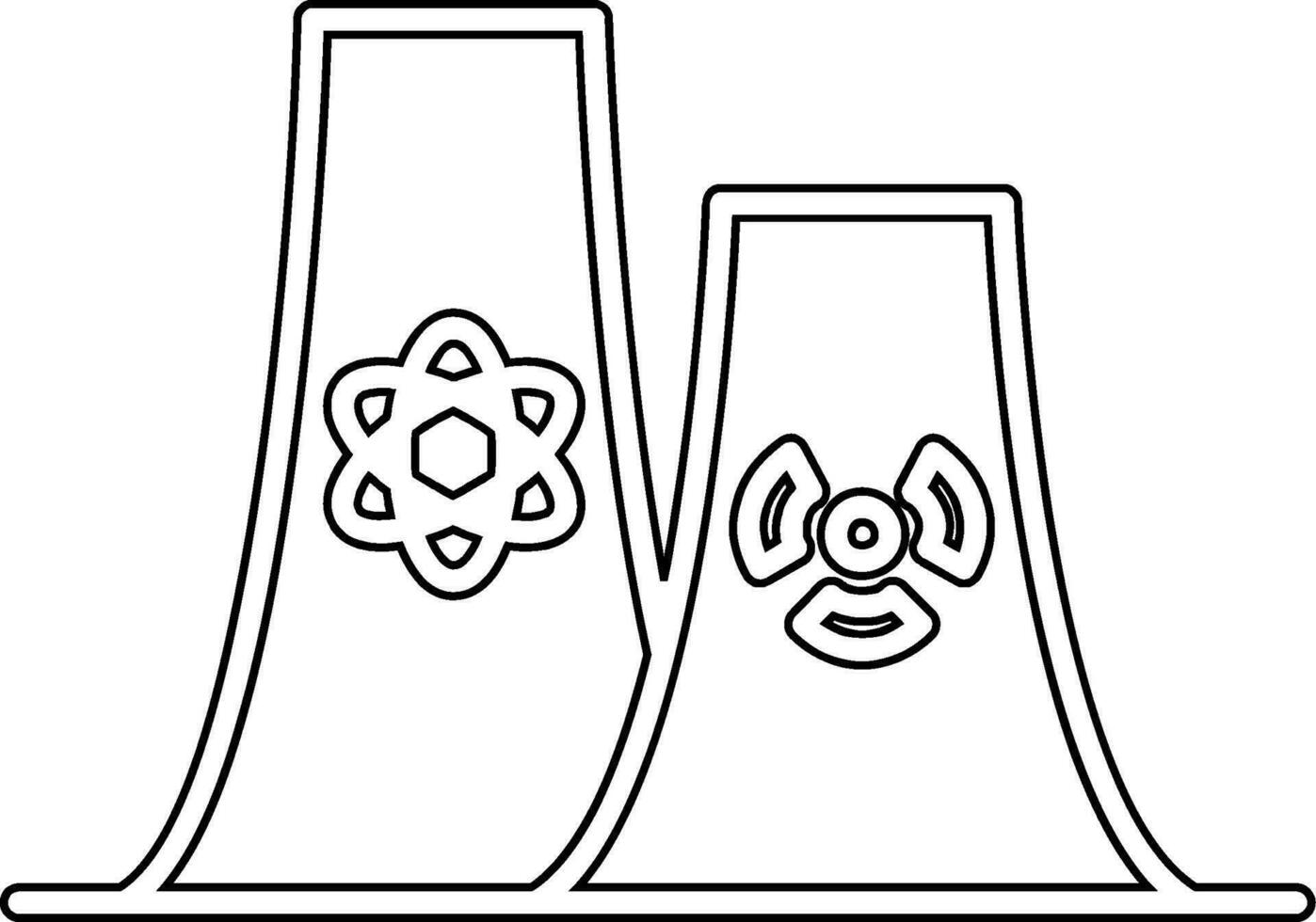 nucleare vettore icona