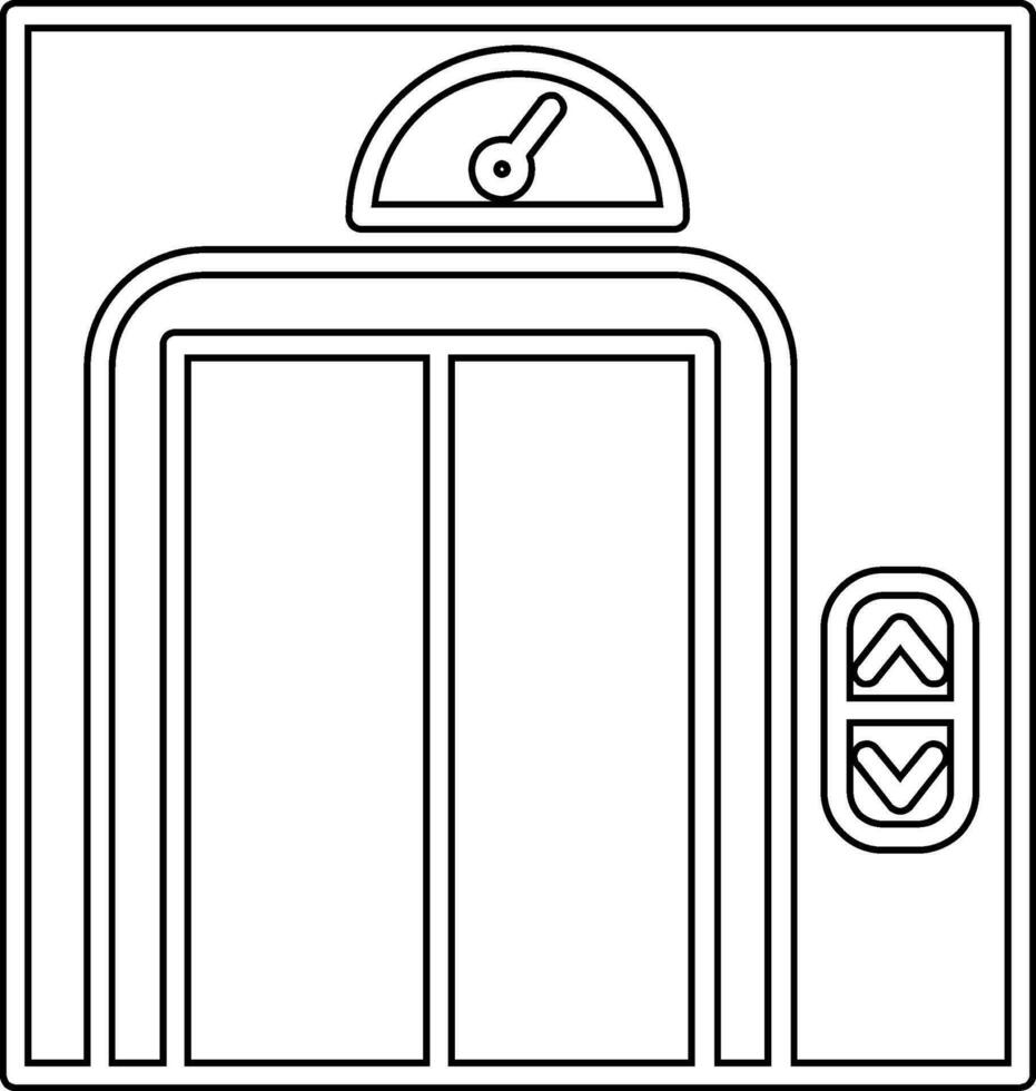 ascensore vettore icona