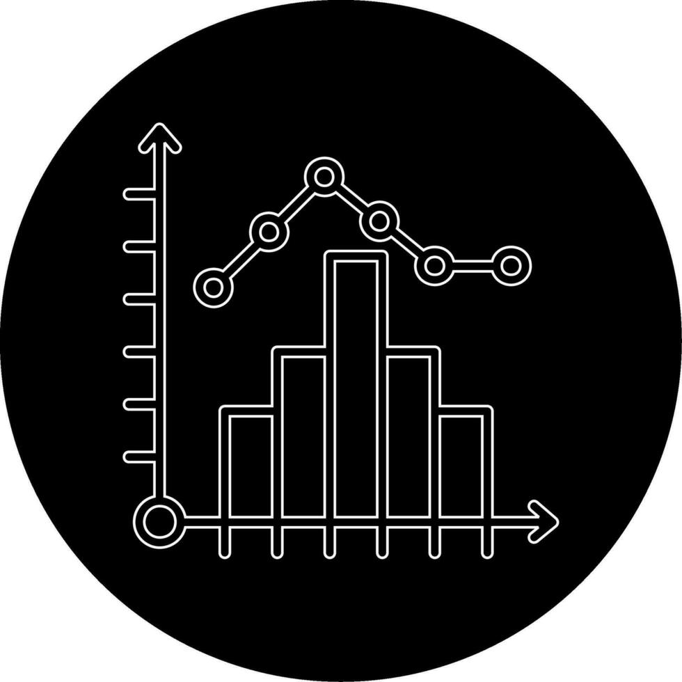 istogramma vettore icona