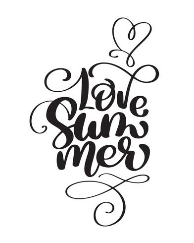 Disegnata a mano Love Summer vettore