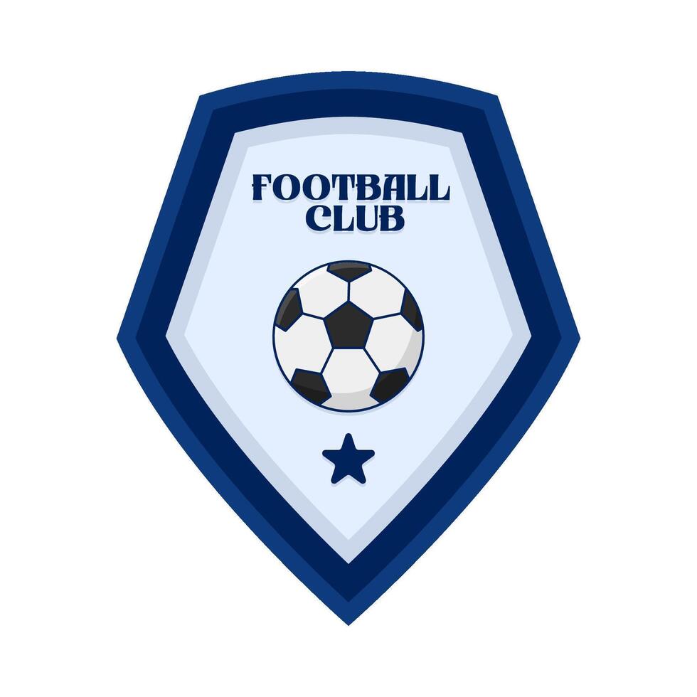 calcio club distintivo illustrazione vettore