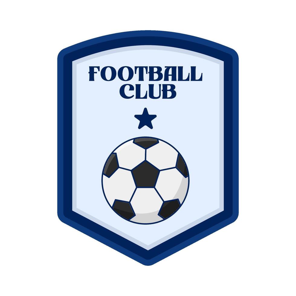 calcio club distintivo illustrazione vettore