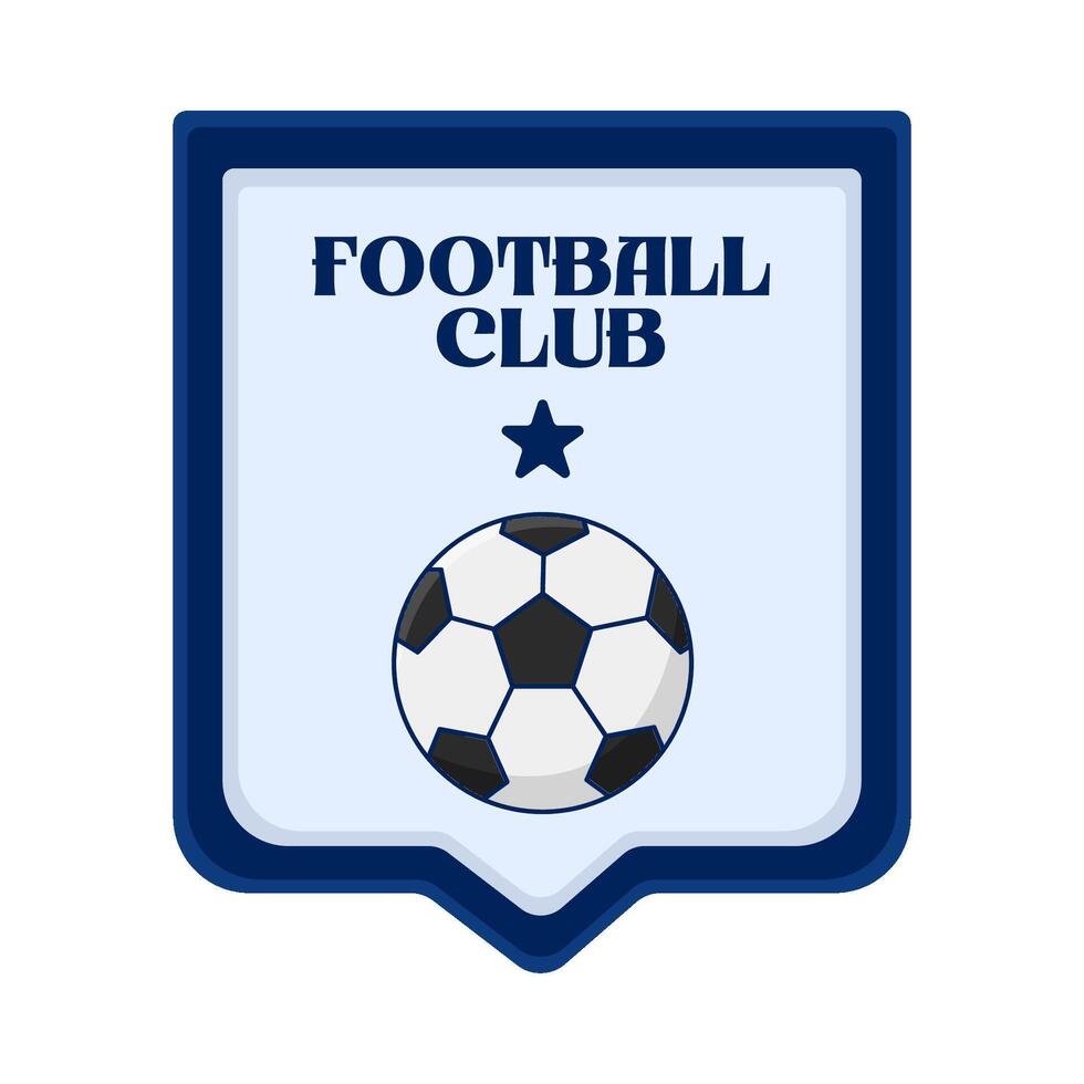 calcio club distintivo illustrazione vettore