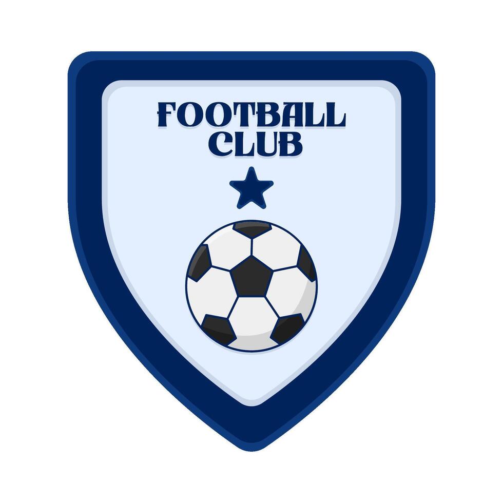 calcio club distintivo illustrazione vettore