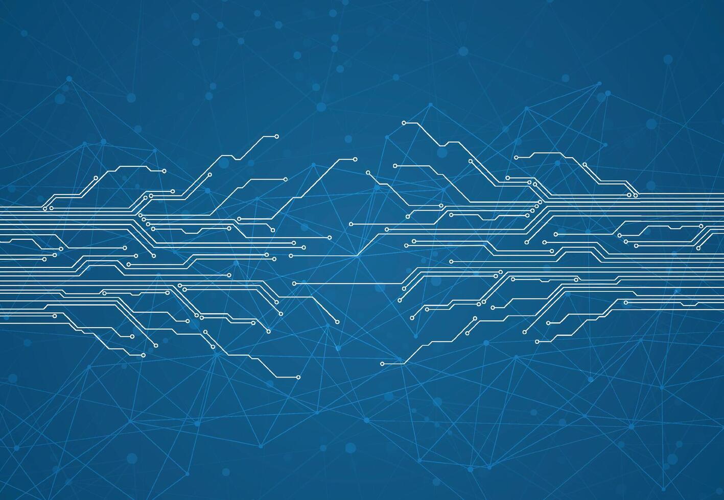 sfondo astratto con struttura del circuito di tecnologia. illustrazione della scheda madre elettronica. comunicazione e concetto di ingegneria. illustrazione vettoriale