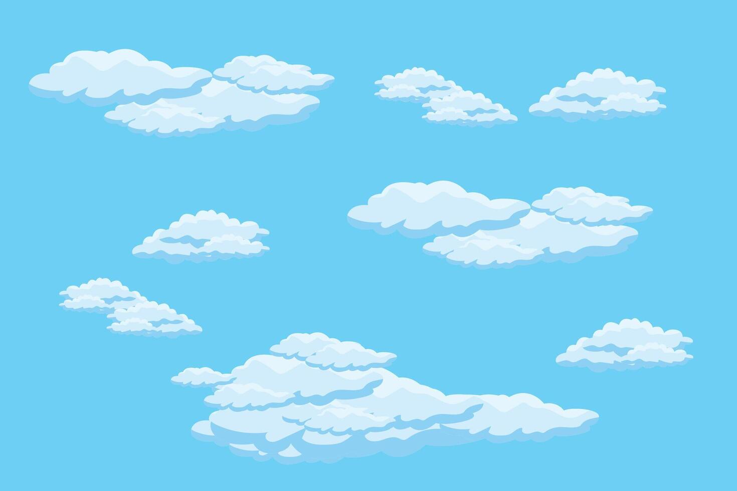 nube cielo scena sfondo vettore semplice nube illustrazione modello design