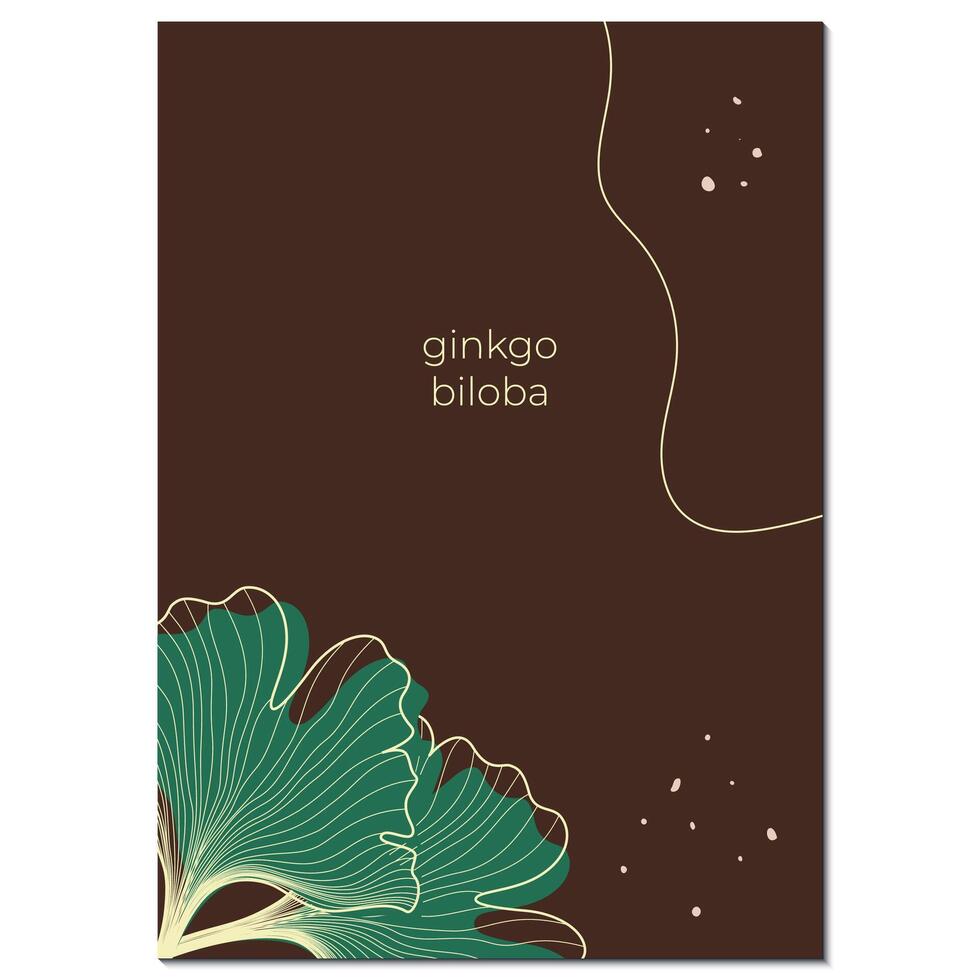 ginkgo foglia illustrazione vettore