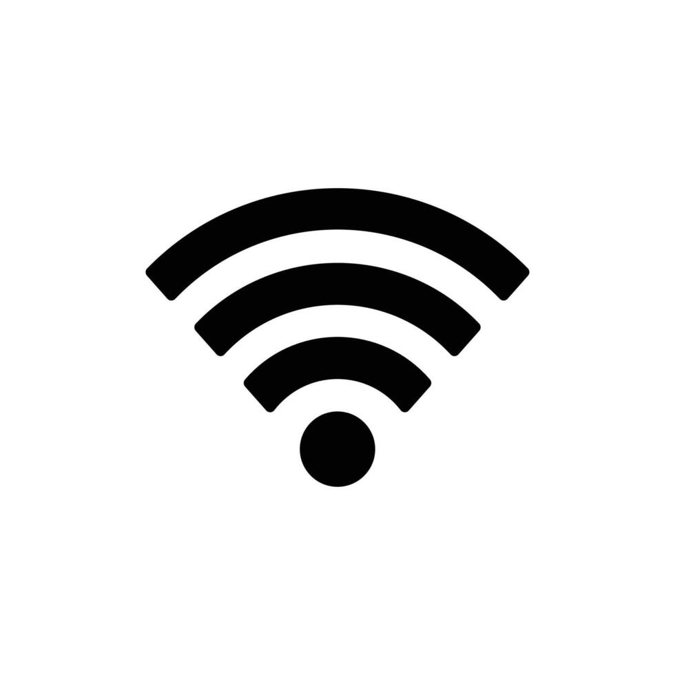 Wi-Fi icona vettore, senza fili Internet cartello isolato vettore