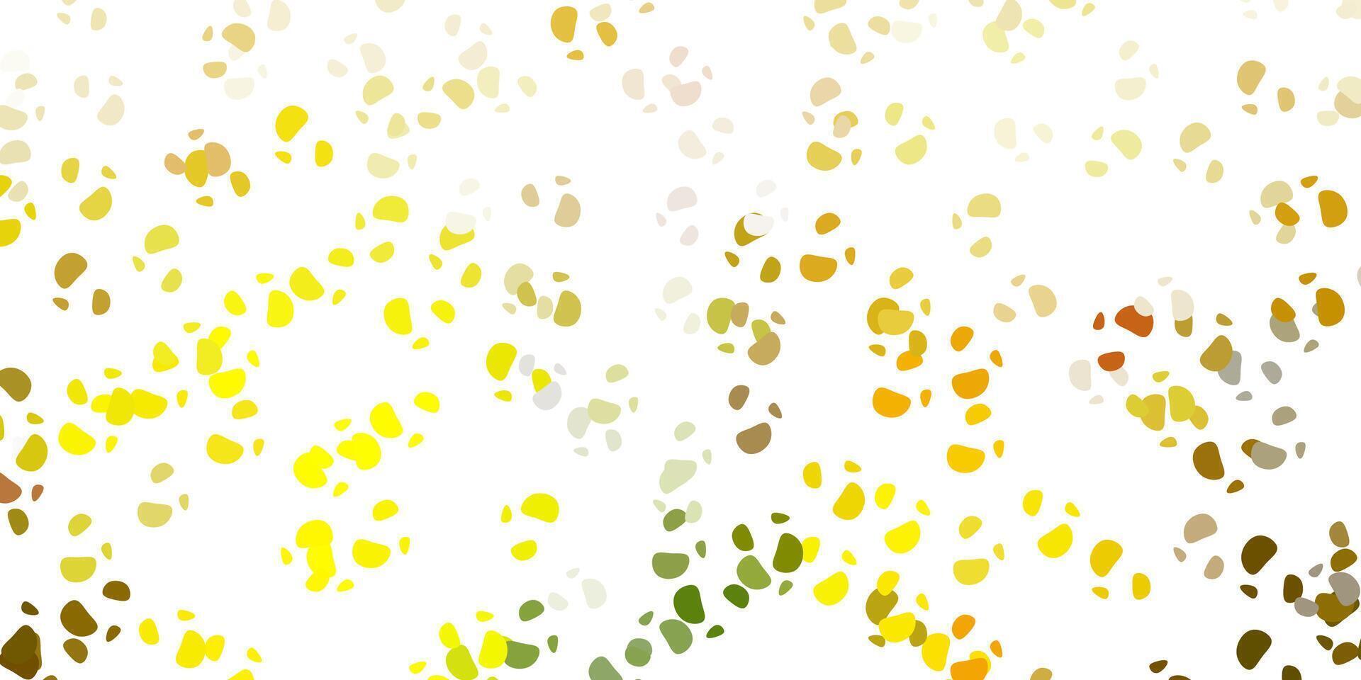 trama vettoriale verde chiaro, giallo con forme di memphis.