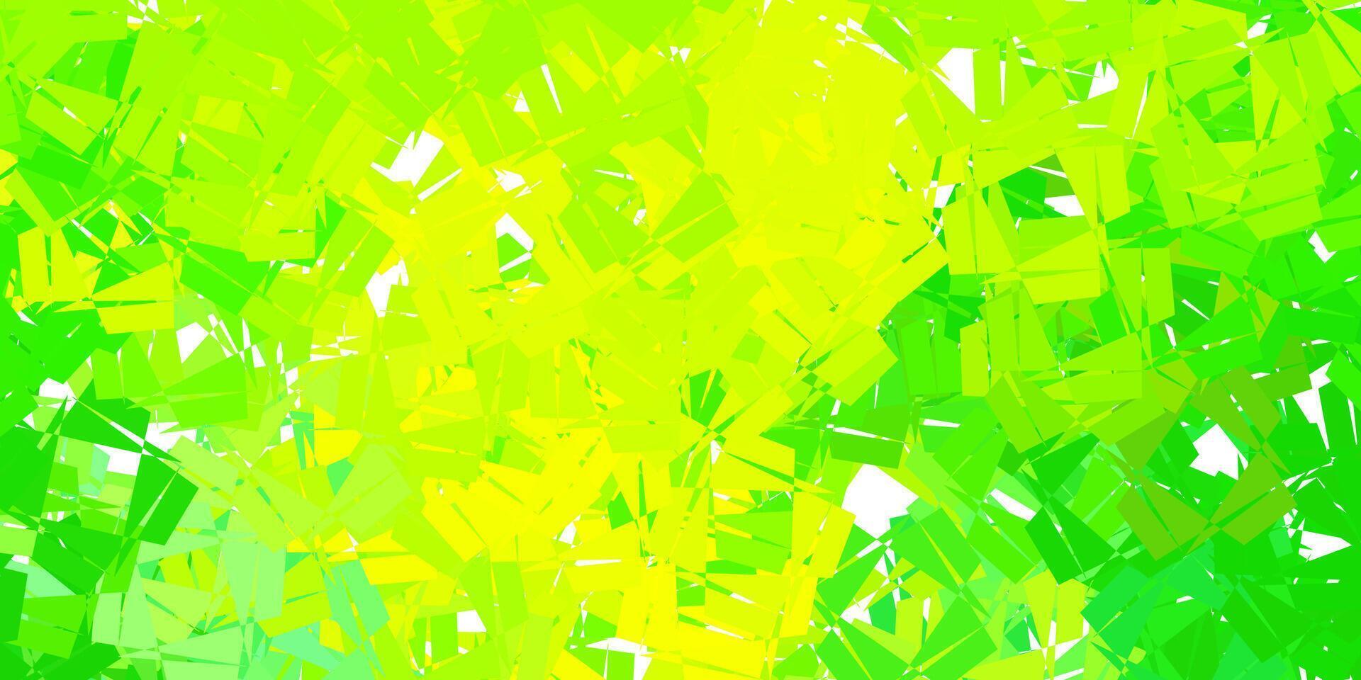 disposizione poligonale geometrica di vettore verde chiaro, giallo.