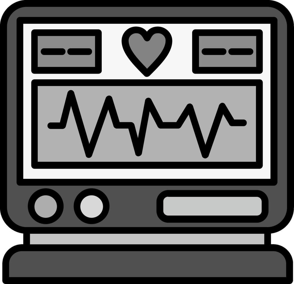 elettrocardiogramma vettore icona