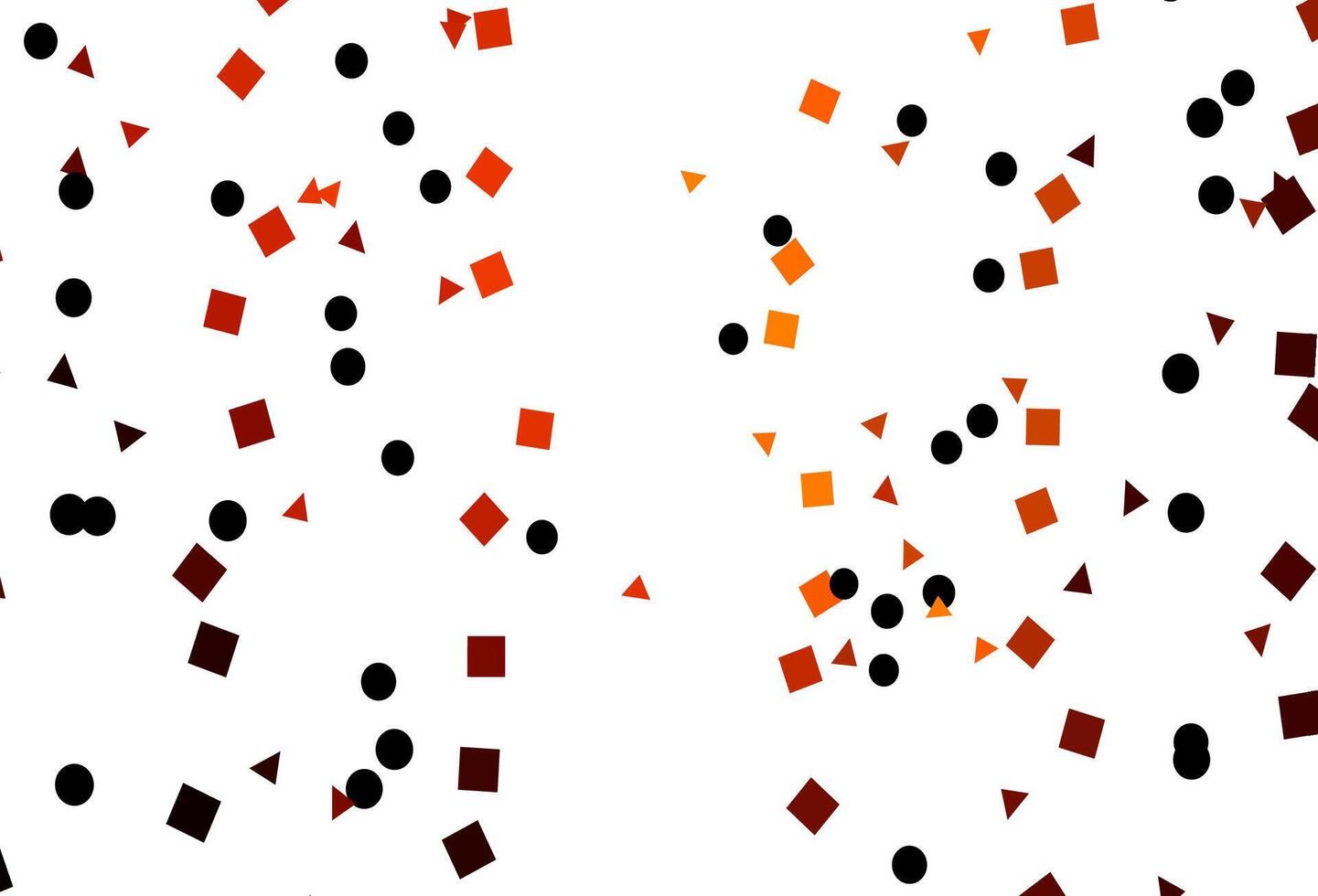 texture vettoriale arancione chiaro in stile poli con cerchi, cubi.