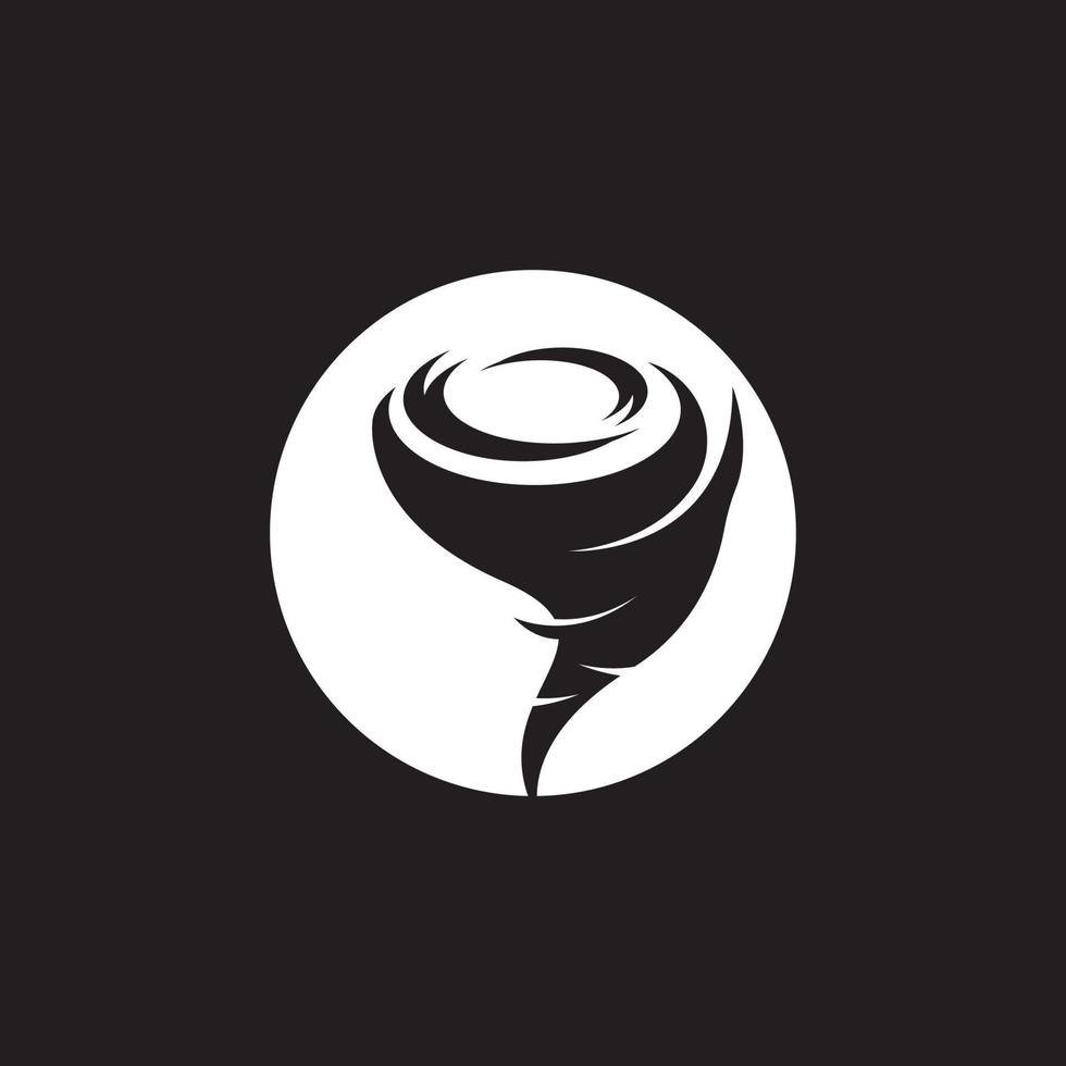 illustrazione vettoriale di simbolo di tornado