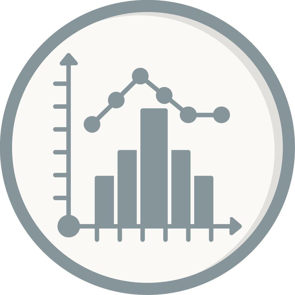 istogramma vettore icona