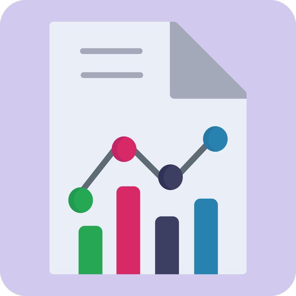 statistiche carta vettore icona