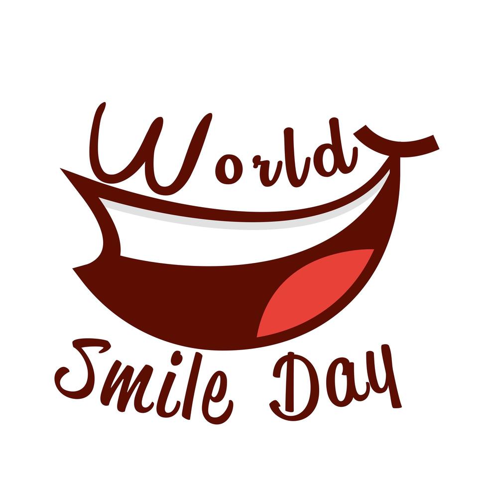 giornata mondiale del sorriso vettore