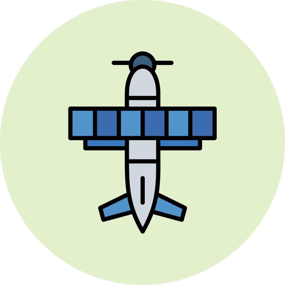 biplano vettore icona