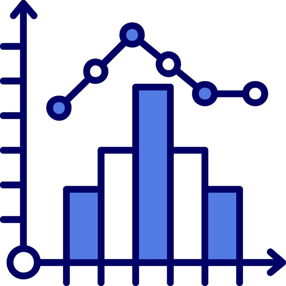 istogramma vettore icona