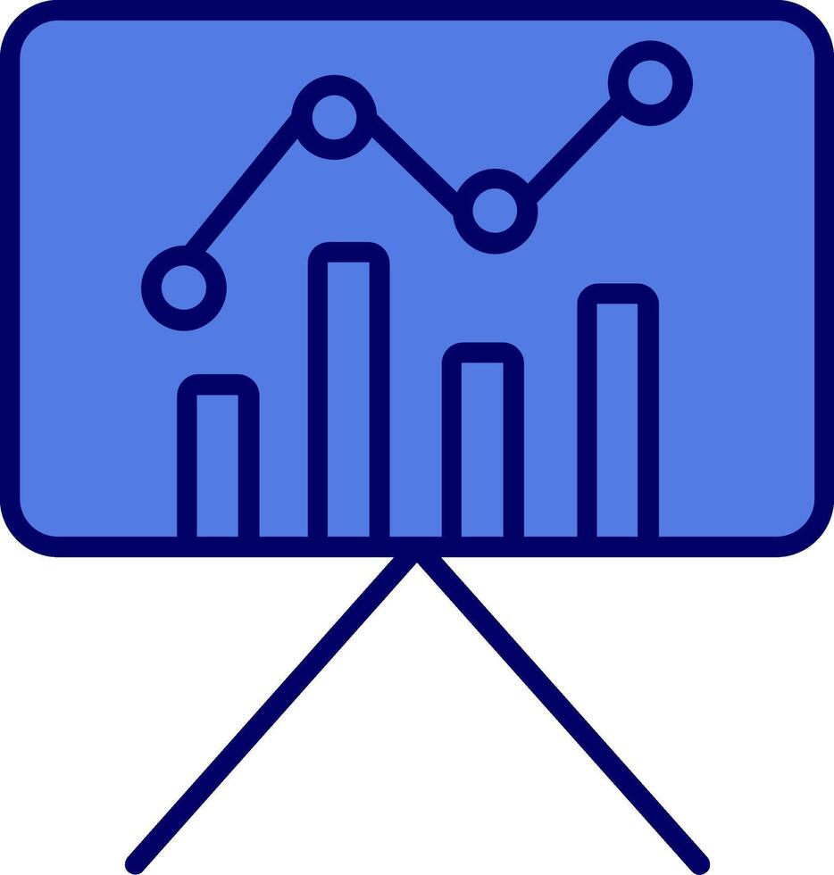 statistiche presentazione vettore icona