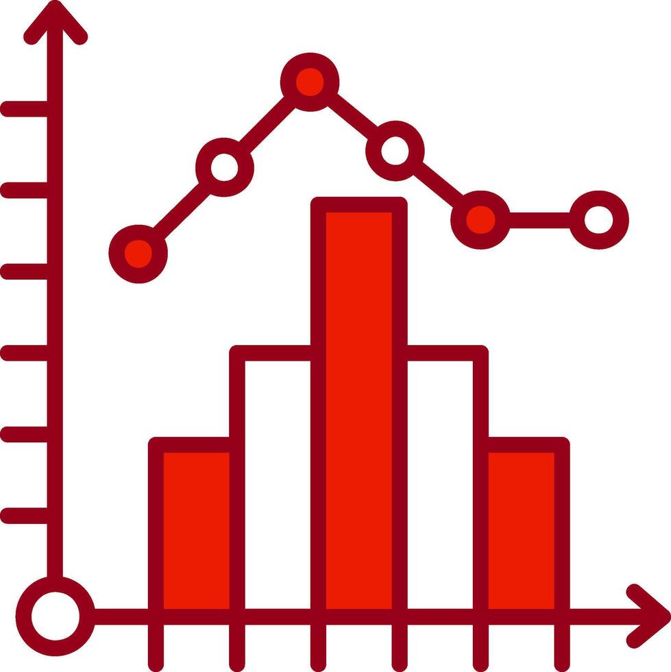istogramma vettore icona