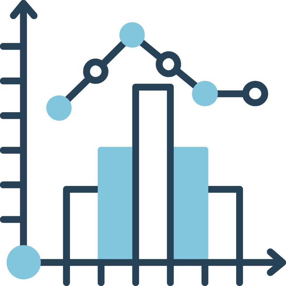 istogramma vettore icona
