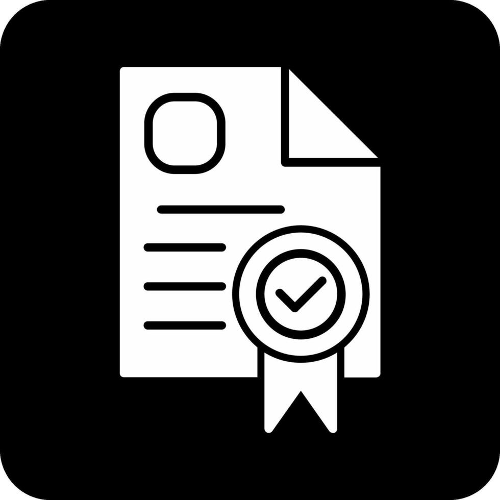 certificato vettore icona