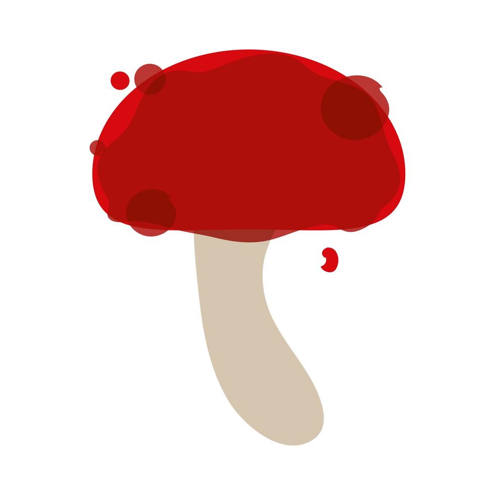 icona piatta di funghi vettore