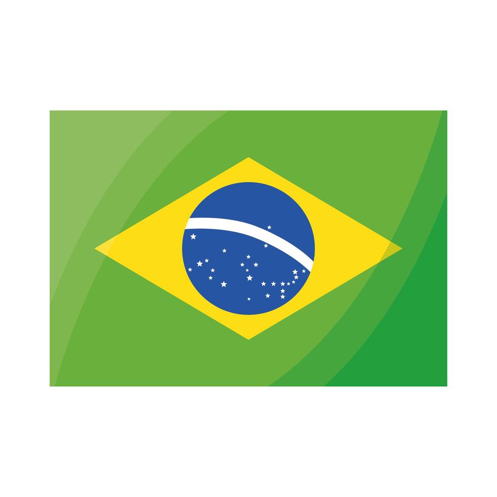 brasile bandiera nazionale vettore
