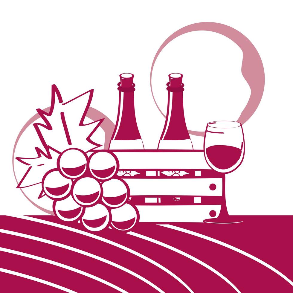 brochure dei prodotti del vino vettore