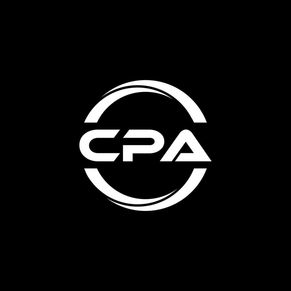 cpa lettera logo disegno, ispirazione per un' unico identità. moderno eleganza e creativo design. filigrana il tuo successo con il Impressionante Questo logo. vettore