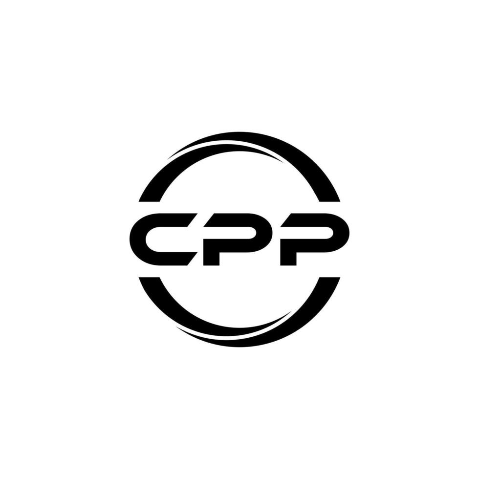 cpp lettera logo disegno, ispirazione per un' unico identità. moderno eleganza e creativo design. filigrana il tuo successo con il Impressionante Questo logo. vettore