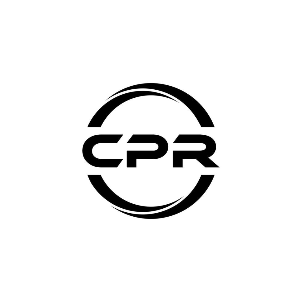 cpr lettera logo disegno, ispirazione per un' unico identità. moderno eleganza e creativo design. filigrana il tuo successo con il Impressionante Questo logo. vettore