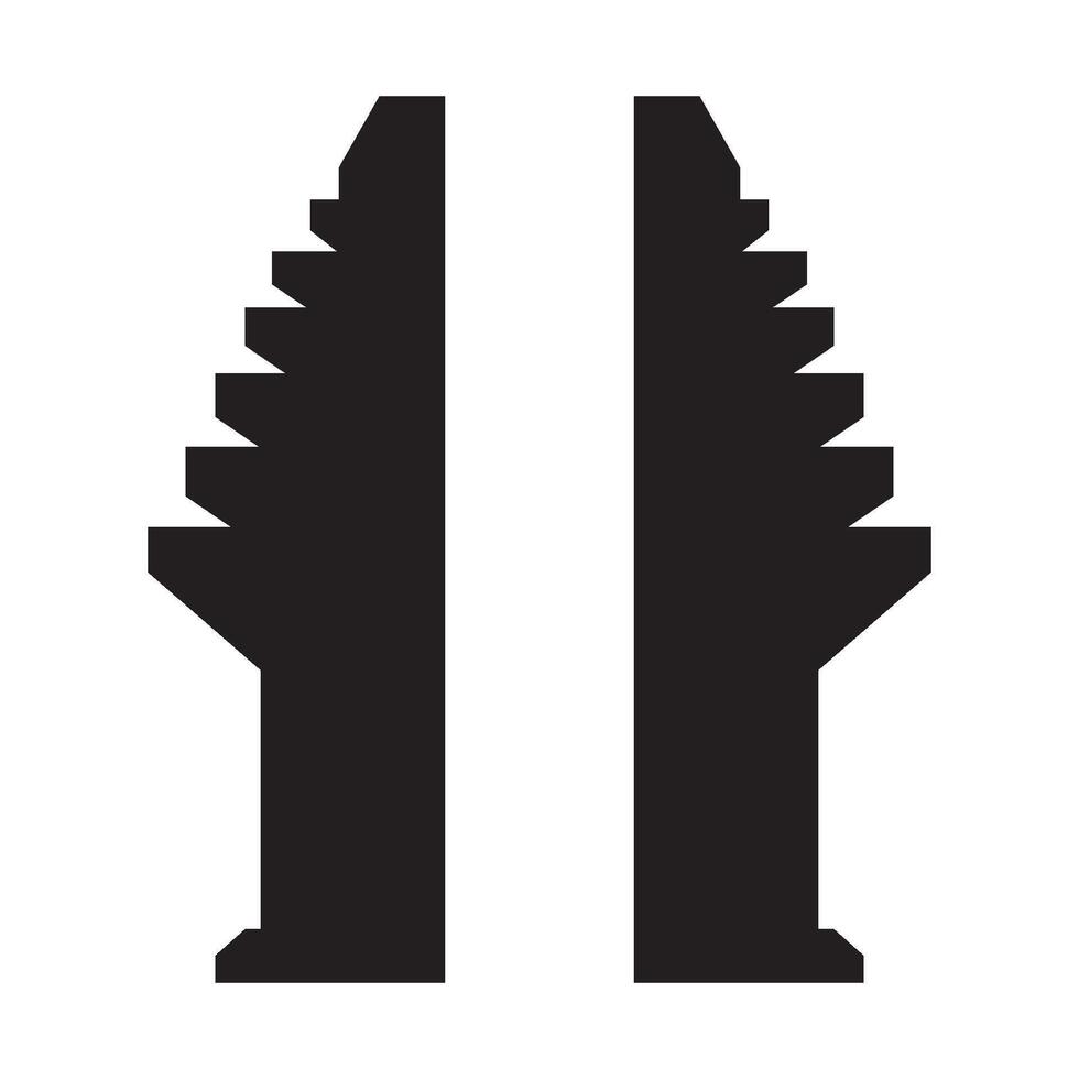 cancello icona logo vettore design modello
