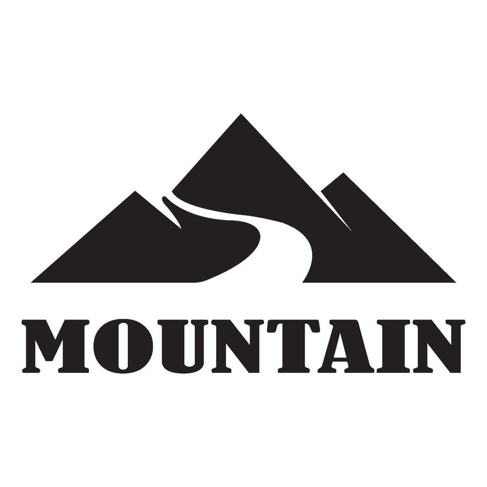montagna icona logo vettore design modello