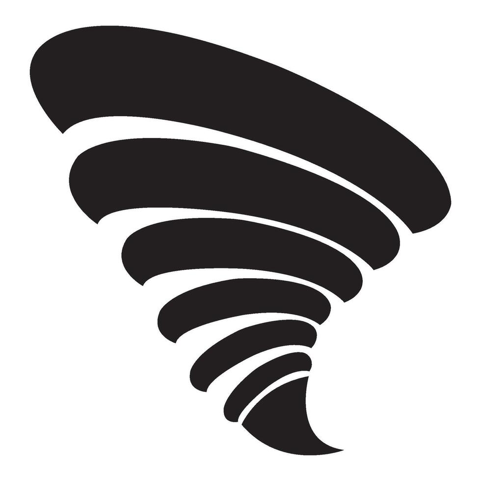 tornado icona logo vettore design modello