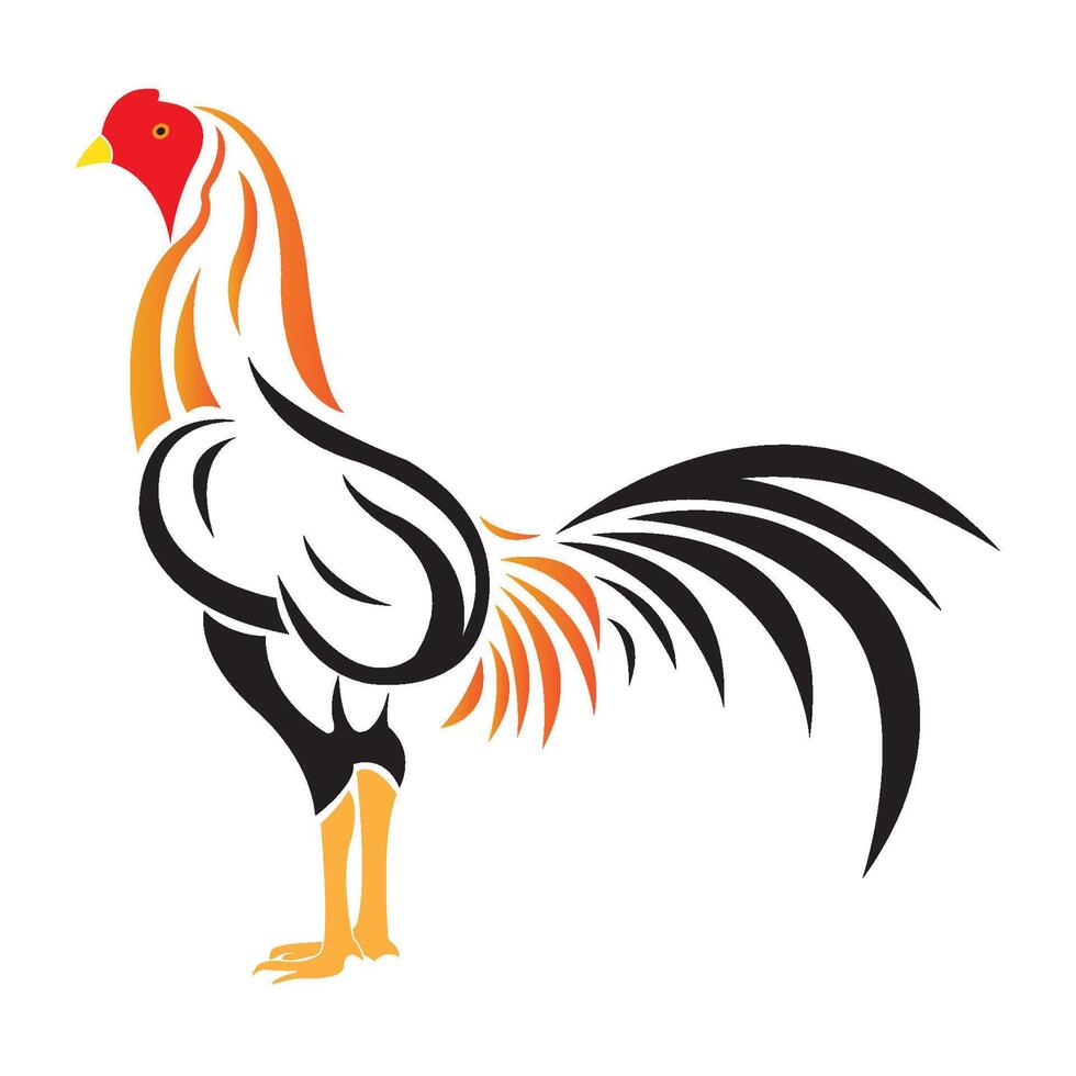 Gallo icona logo vettore design modello