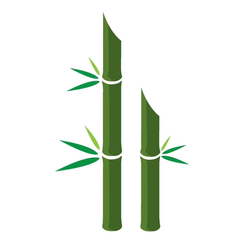 bambù iconn logo vettore design modello