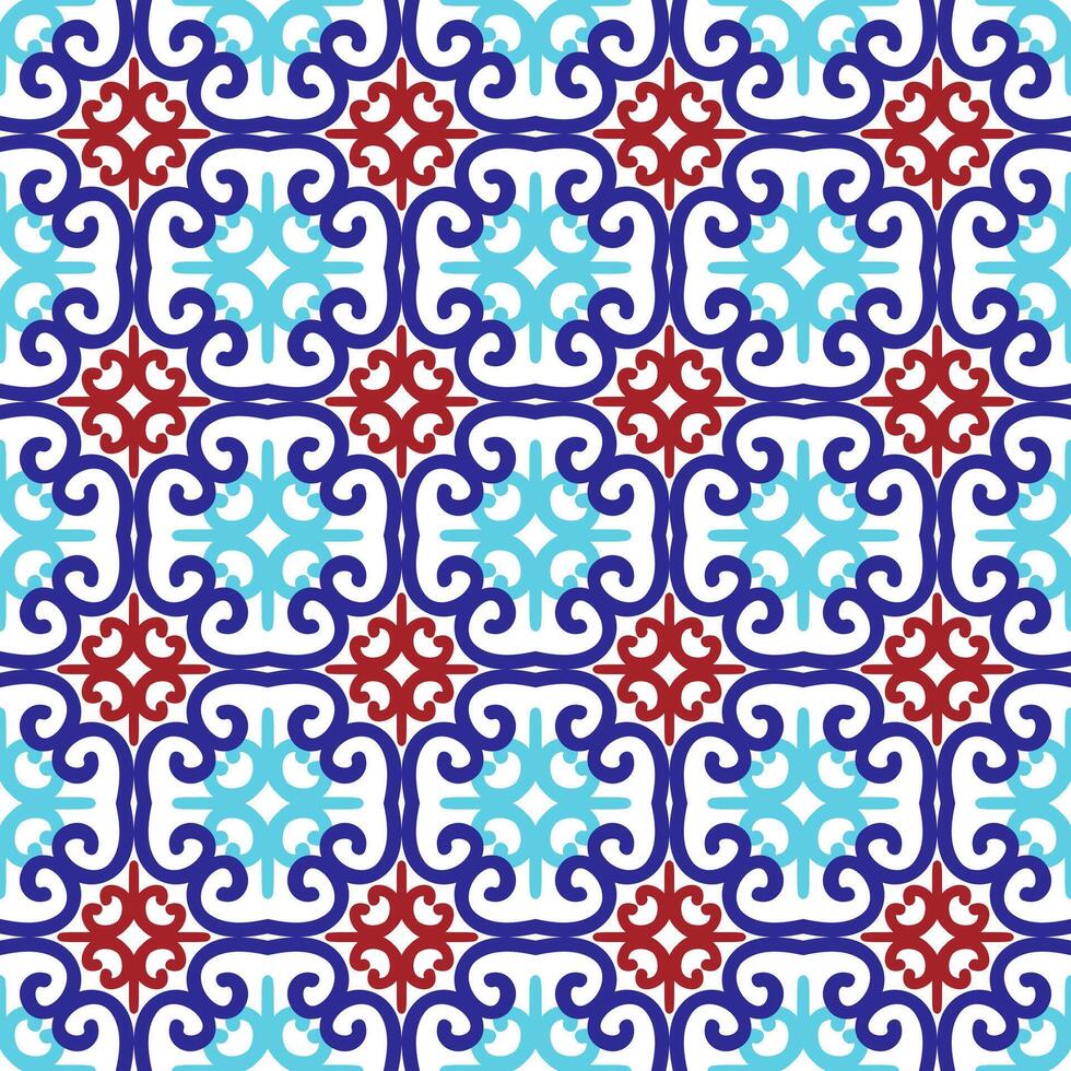 islamico modello. Arabo, indiano, giapponese motivi. mandala senza soluzione di continuità modello. Ramadan kareem e hari raya sfondo. etnico boemo sfondo. astratto fiore. vettore illustrazione