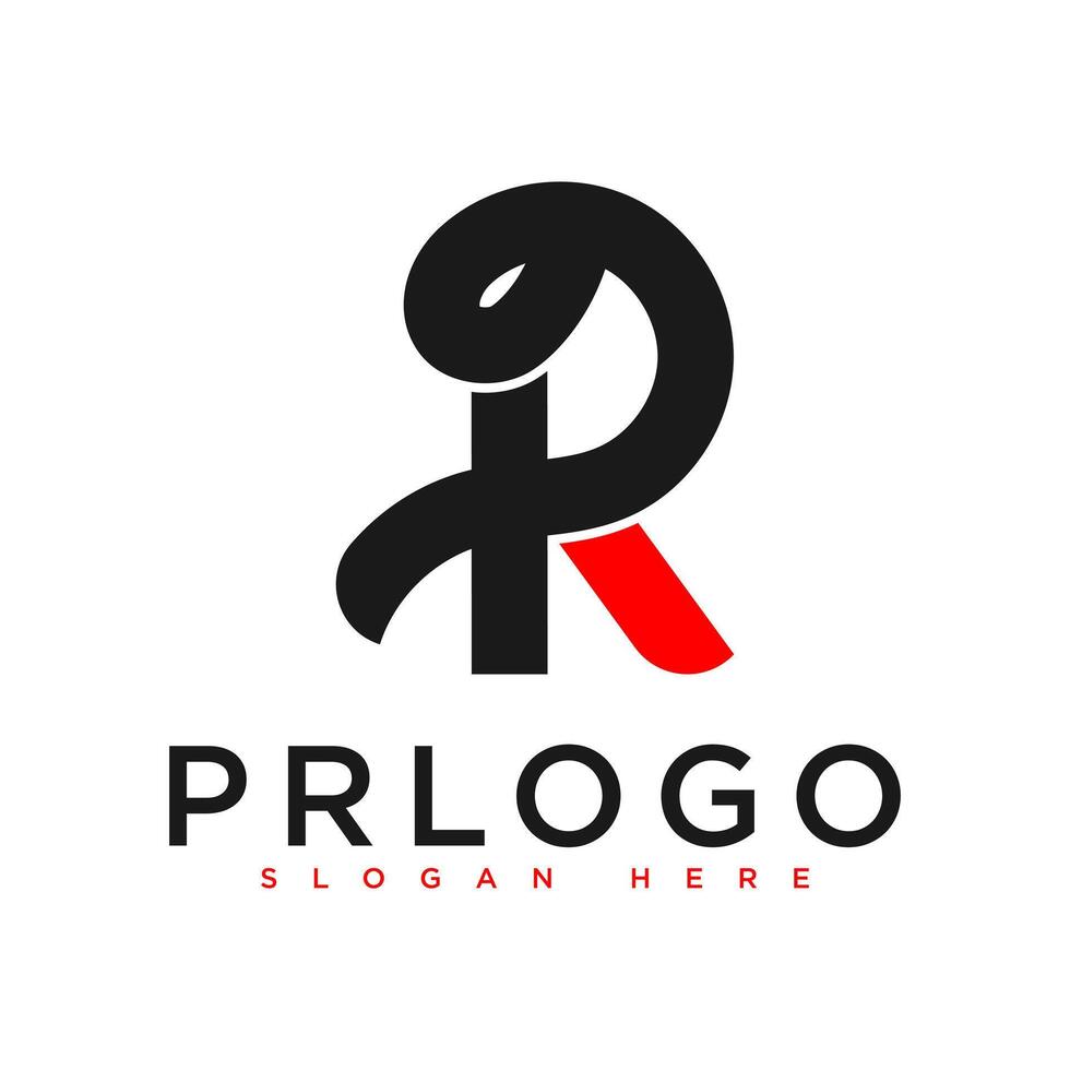 pr logo design vettore file