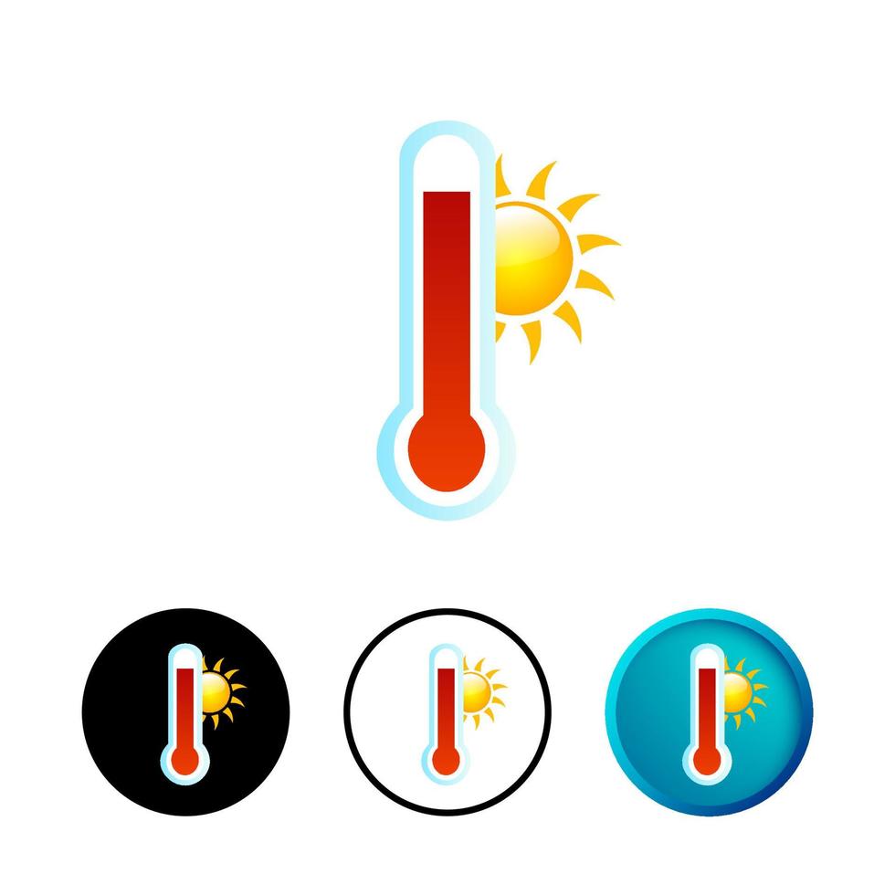 illustrazione astratta dell'icona del calore vettore