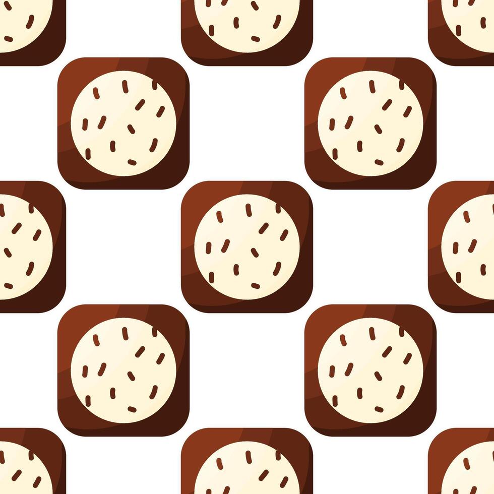 caramella cioccolato giorno cibo dolce modello tessile sfondo vettore illustrazione
