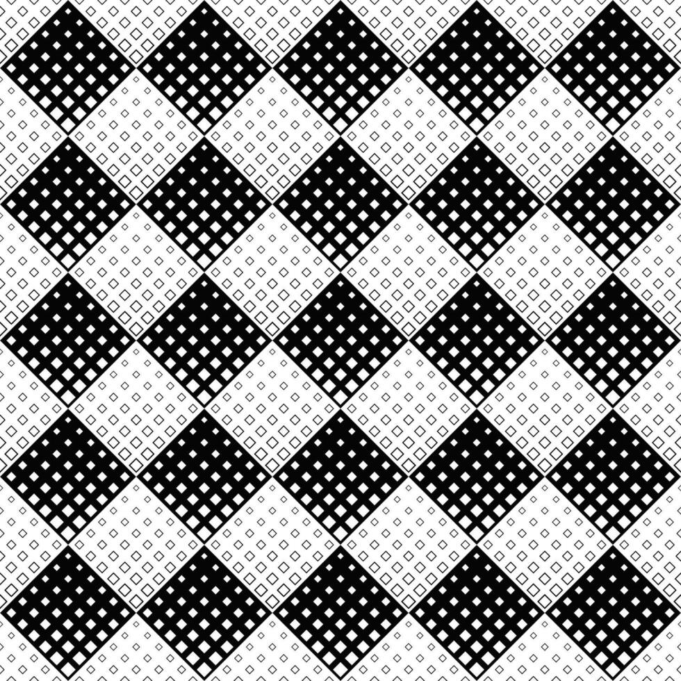senza soluzione di continuità geometrico diagonale piazza modello sfondo - ripetendo nero e bianca vettore grafico design