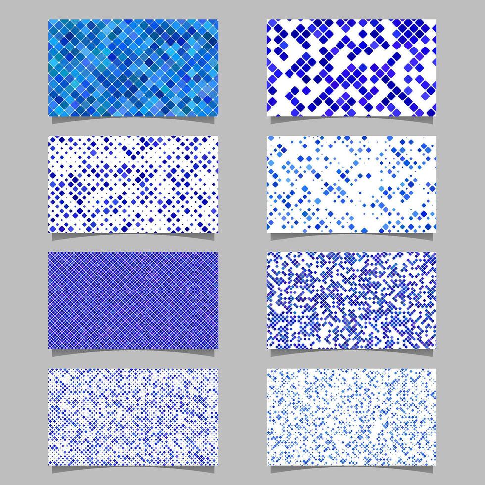 blu diagonale piazza modello mosaico carta sfondo modello impostato vettore