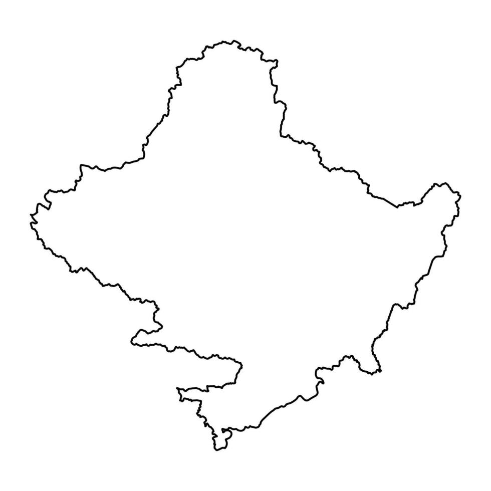 gandaki Provincia carta geografica, amministrativo divisione di Nepal. vettore illustrazione.